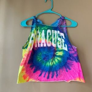 Syracuse tie dye braided tank
